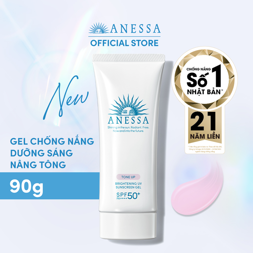 Kem chống nắng dạng gel dưỡng trắng ANESSA Whitening UV Sunscreen Gel SPF 50+ PA++++ 90g | Lazada.vn